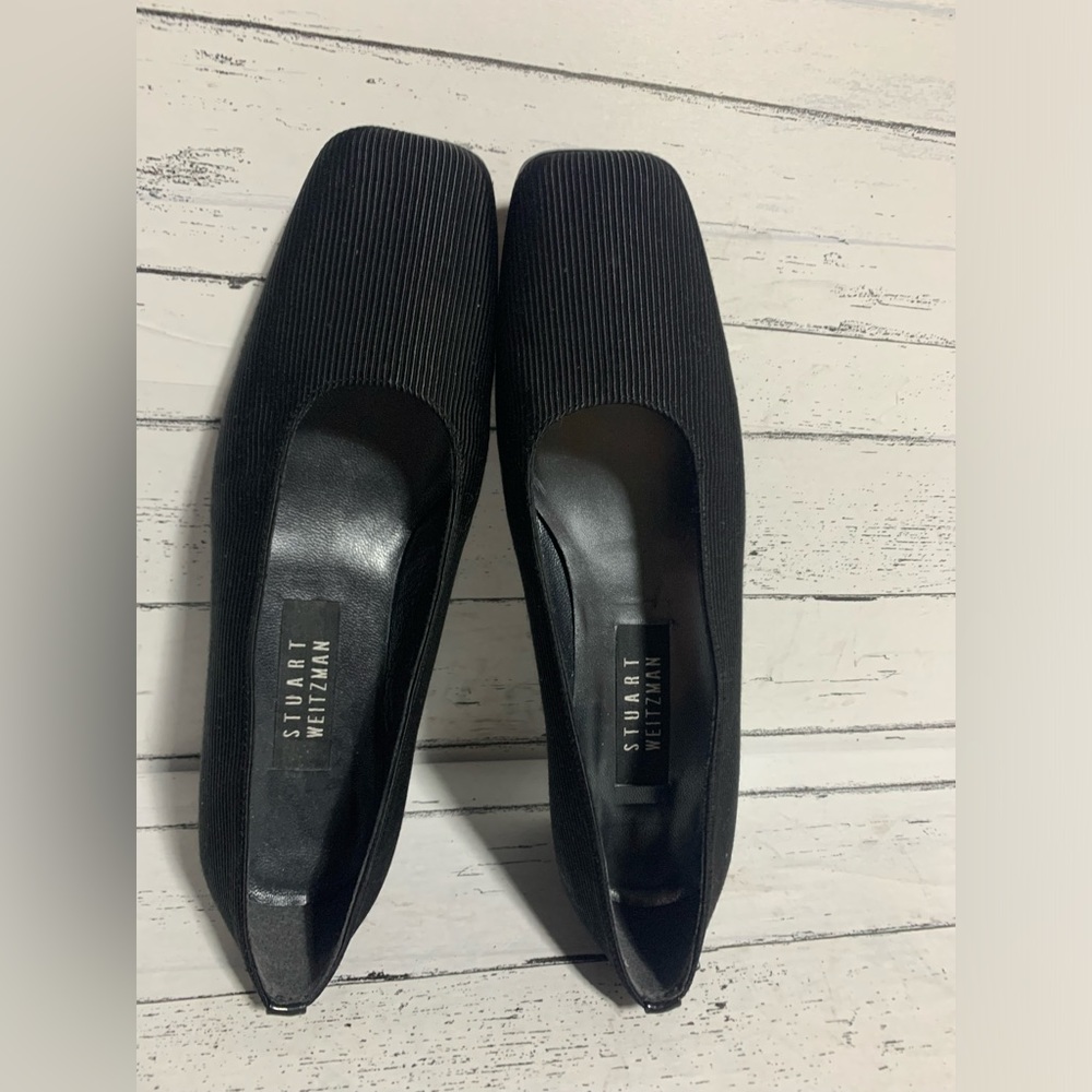 Stuart Weitzman Women’s Size 8.5 Black Metallic Pumps Made in Spain